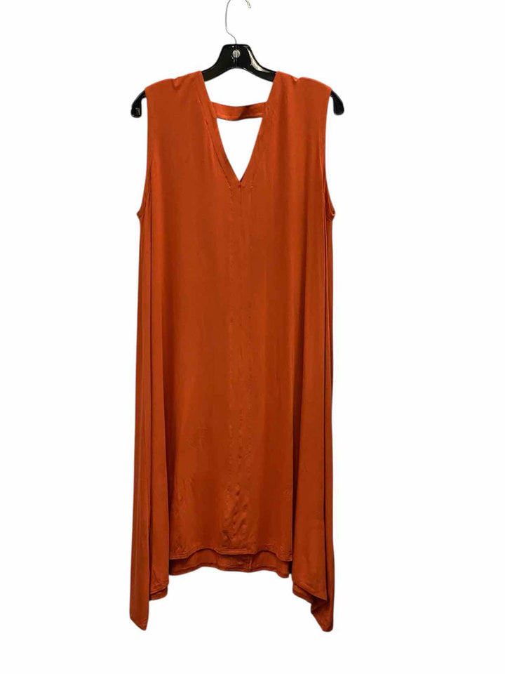 Eileen Fisher Size L Orange Dress