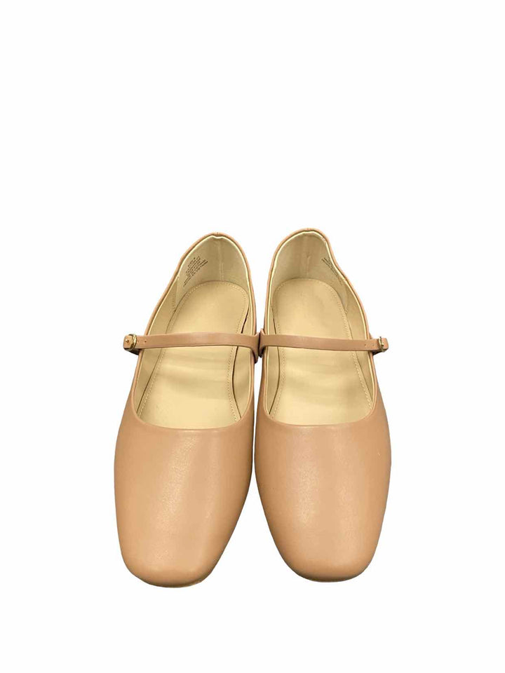 Banana Republic Shoe Size 8 Beige Vegan Leather Maryjane Ballet New in Box Flats
