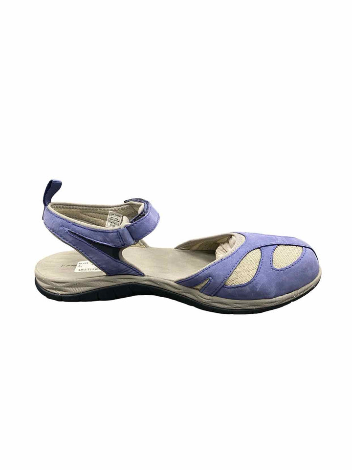 Merrell Shoe Size 10 Blue Grey Leather & Mesh Siren Wrap Q2 Sandals