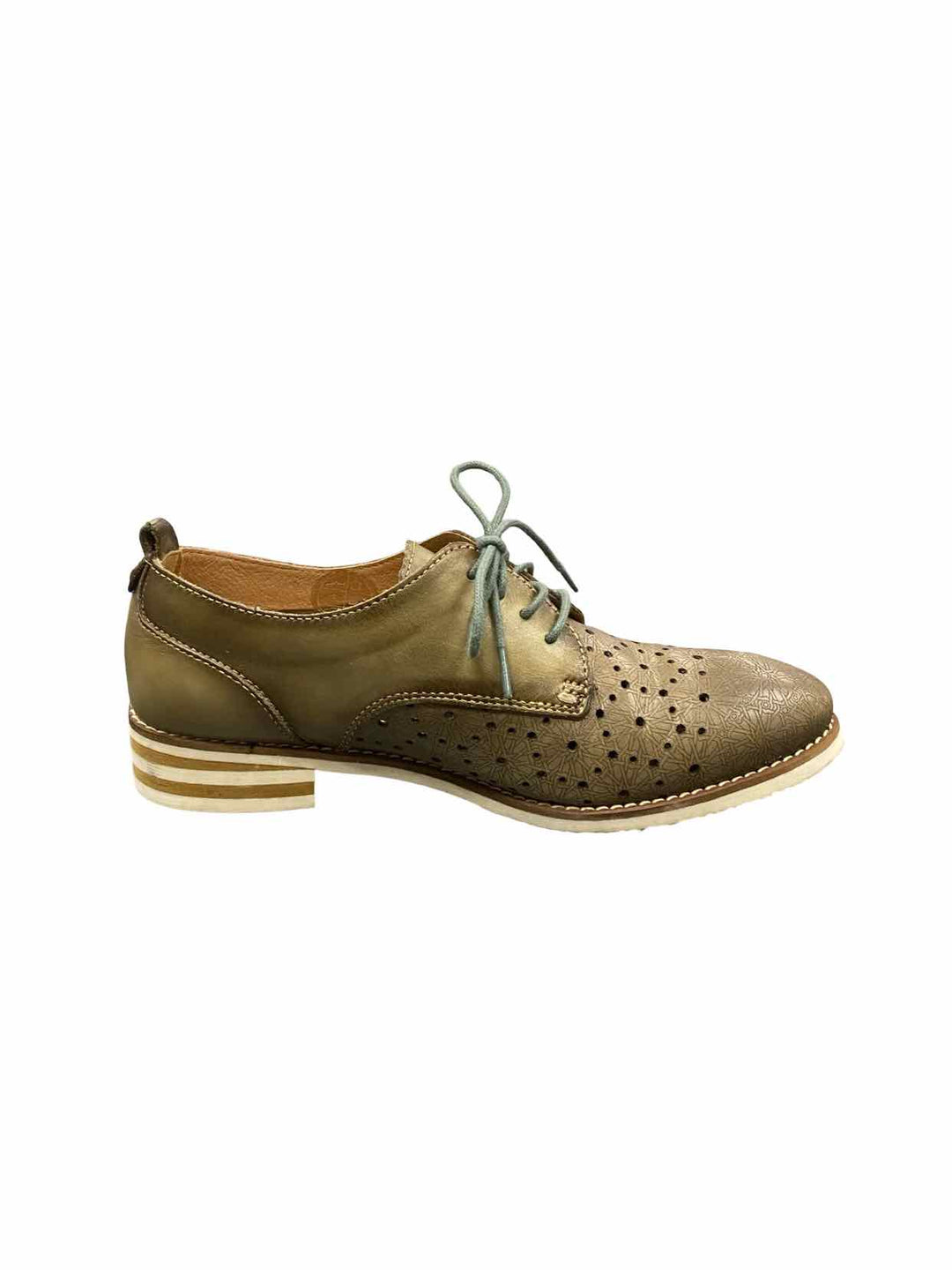 Pikolinos Shoe Size 36 Olive Royal Lace Up Low Heel Loafers