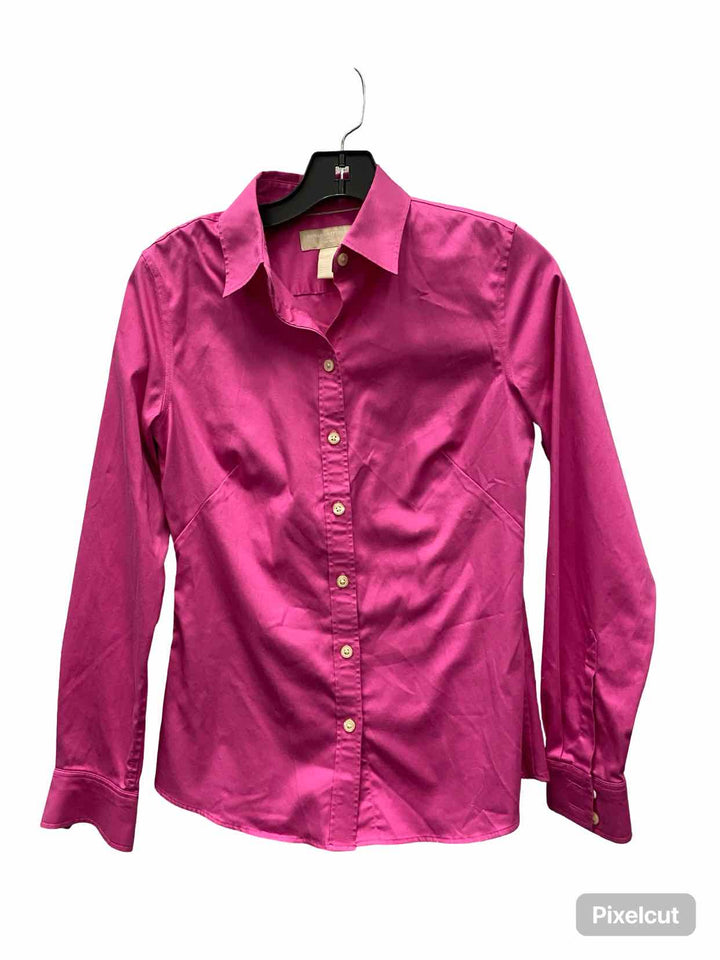 Banana Republic Size 4 Pink Long Sleeve Shirts