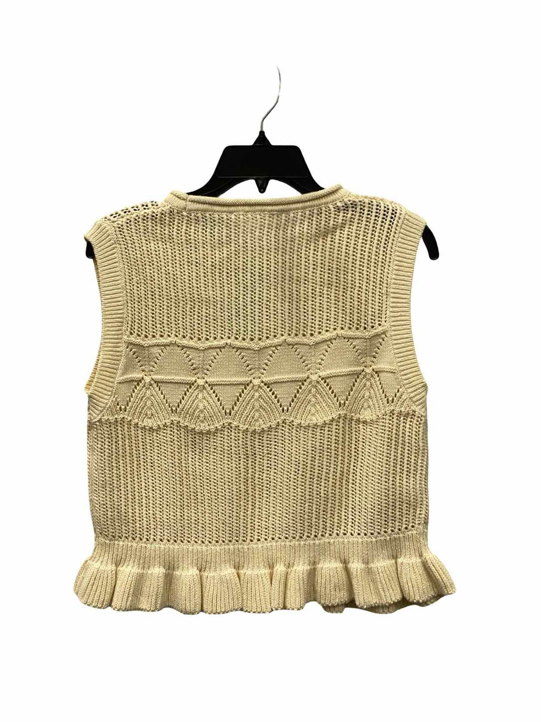MNG Size M Cream Knit Tank Top