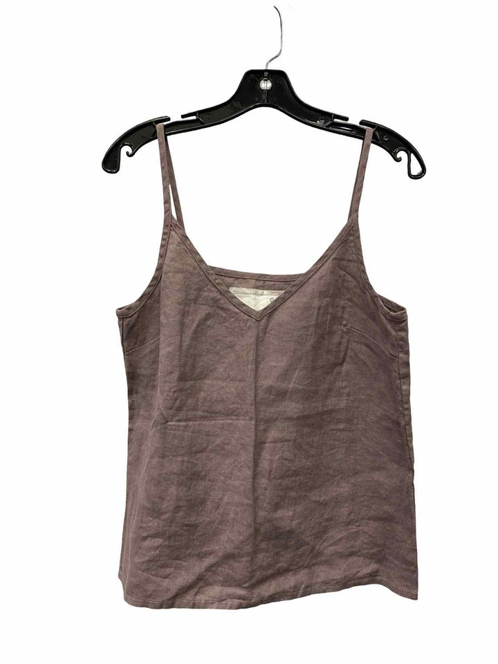 Not Perfect Linen Size S Light Lavander 100% Linen Tank Top