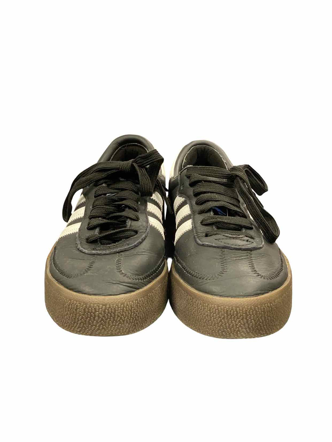 Adidas Shoe Size 7.5 Black White Leather Samba Sneakers