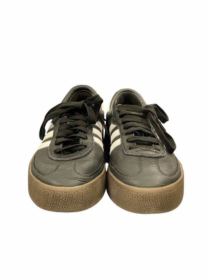 Adidas Shoe Size 7.5 Black White Leather Samba Sneakers