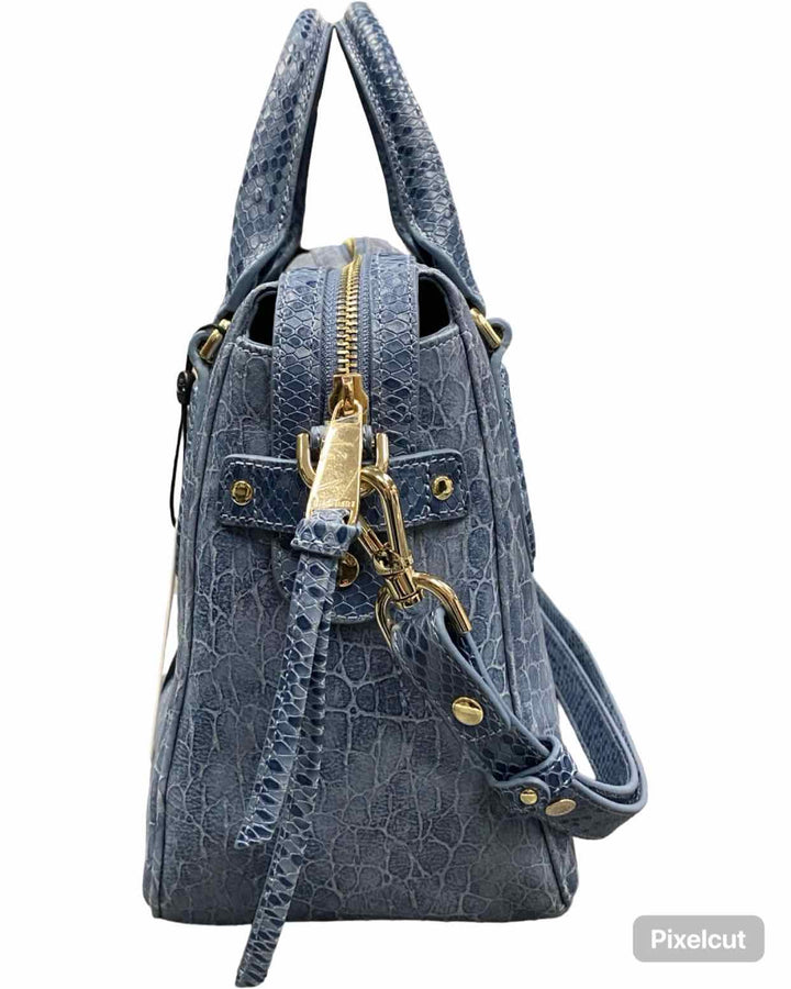 Brahmin Blue W/Crossbody Strap Purse
