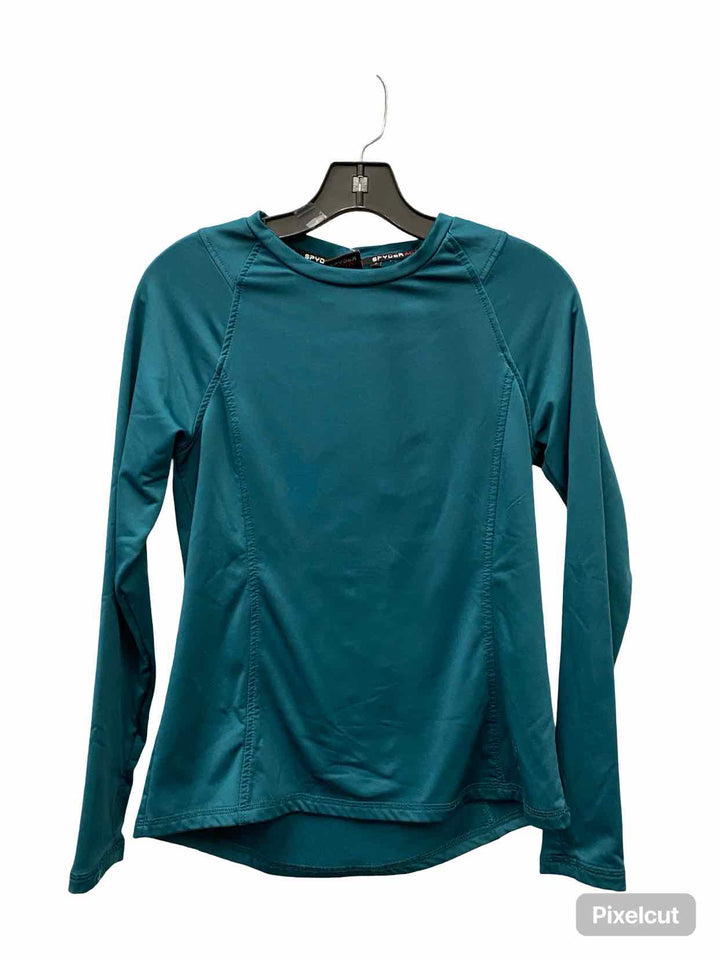 Spyder Size S Green Athletic Long Sleeve