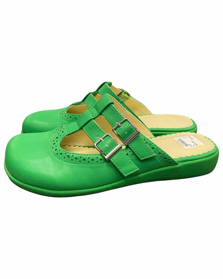 Hot Chocolate Design Shoe Size 38 Green Mary Jane Clogs