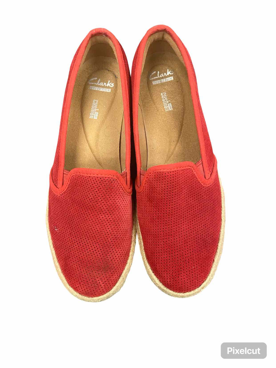 Clarks Shoe Size 8.5 Red Azella Theoni Loafers