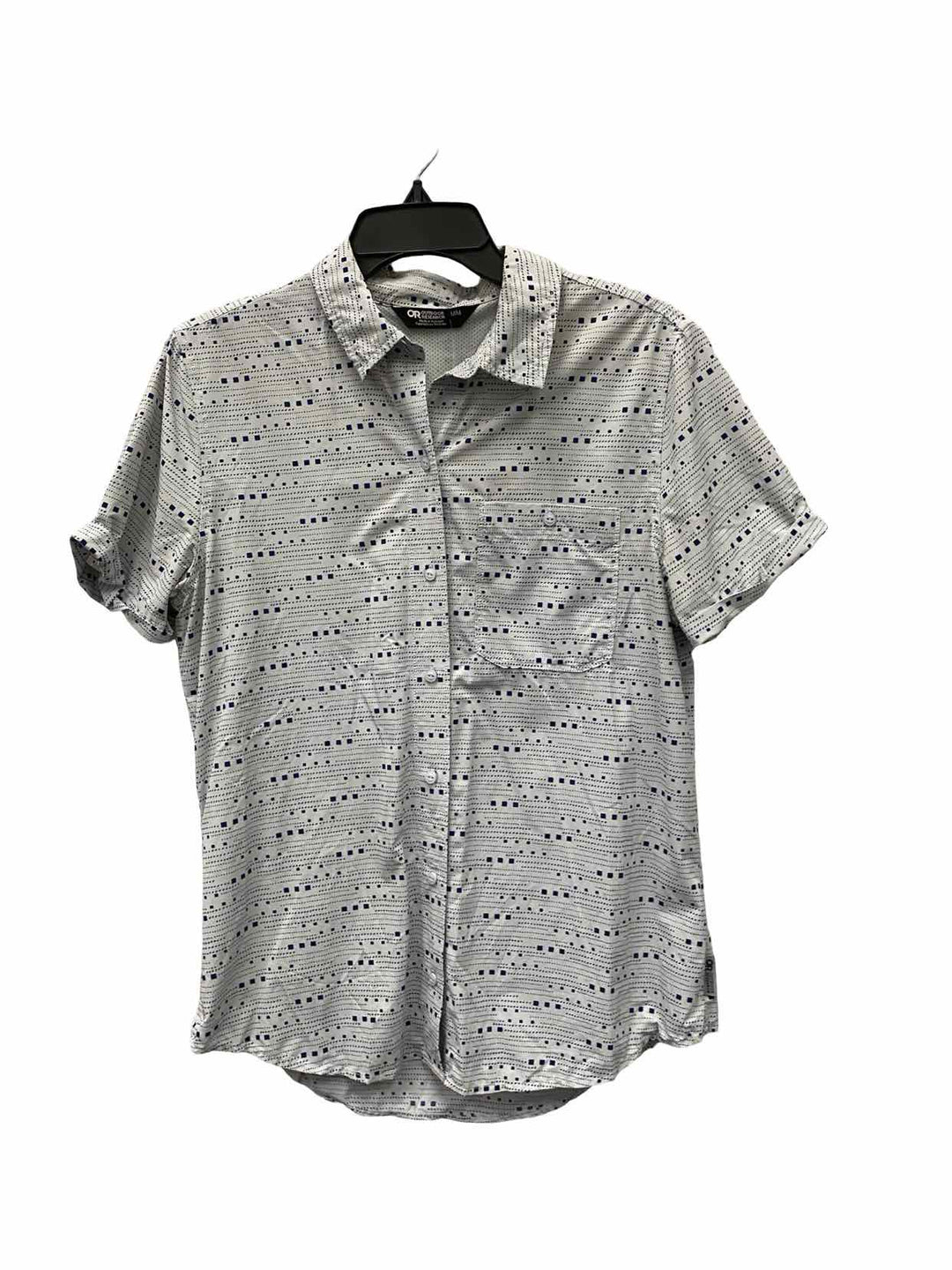 Outdoor Research Size M Blue Print Short Sleeve Shirts