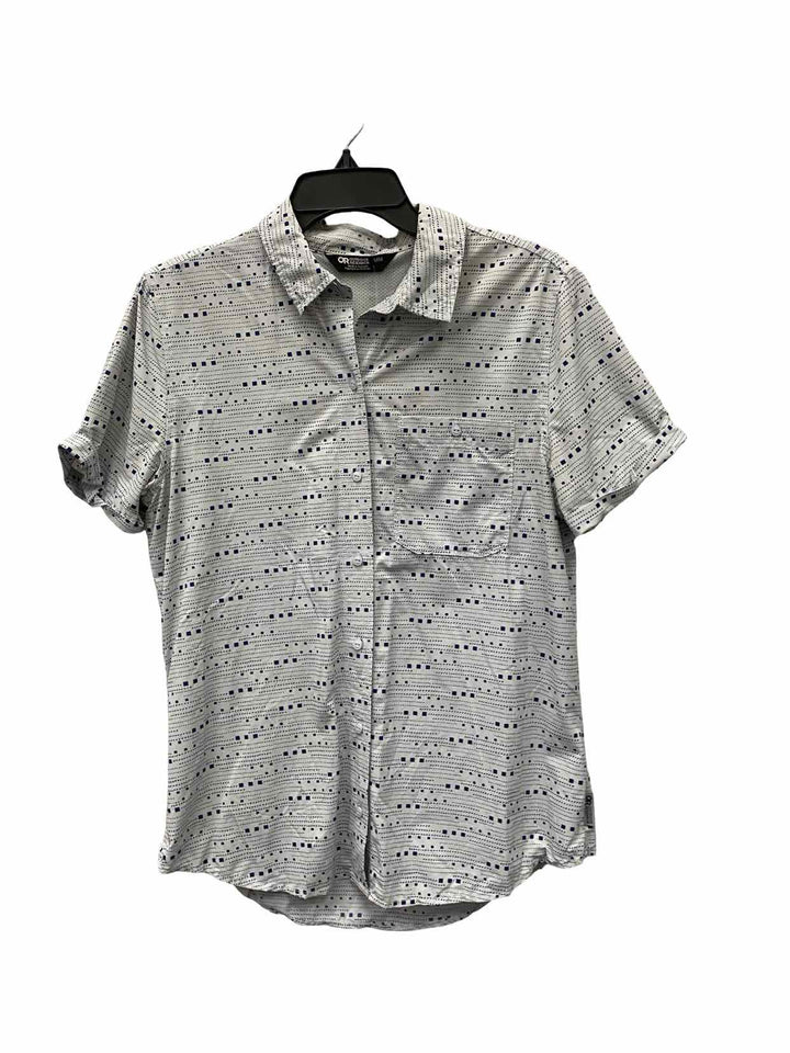 Outdoor Research Size M Blue Print Short Sleeve Shirts