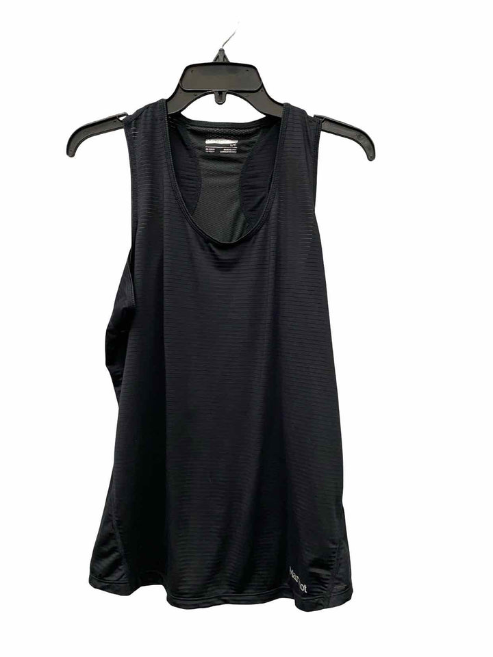 Marmot Size L Black Athletic Tank Top