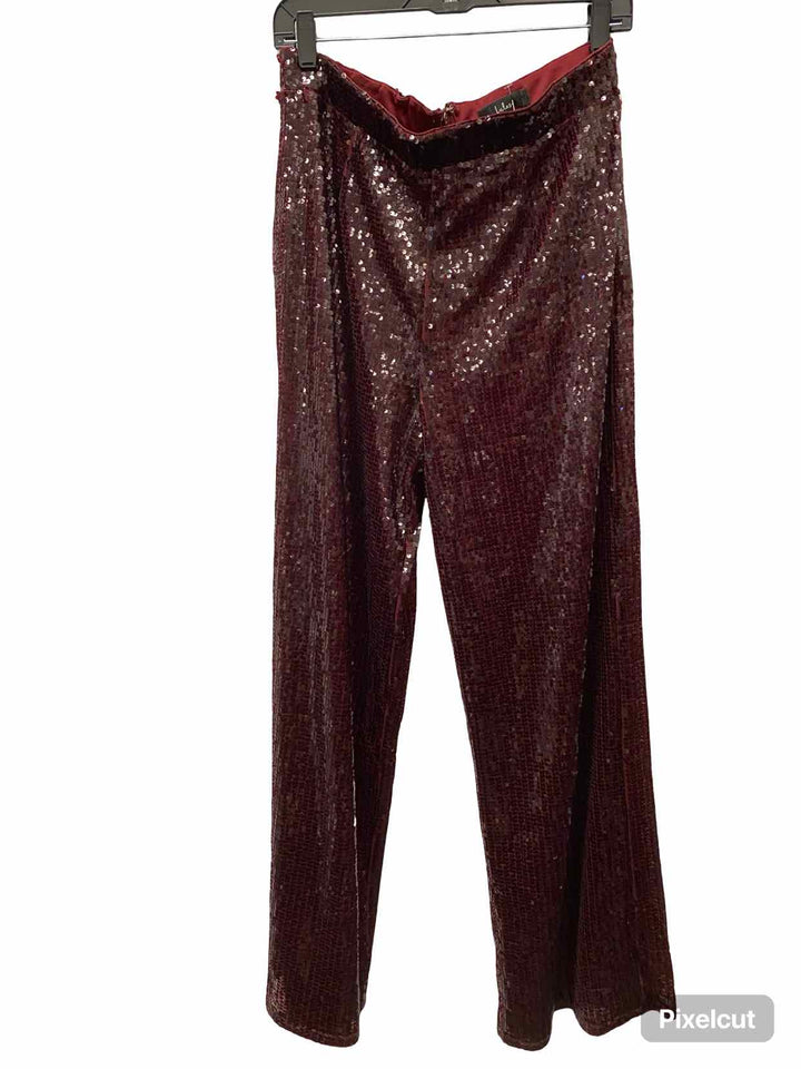Lulus Size XL Maroon Sequined Pants