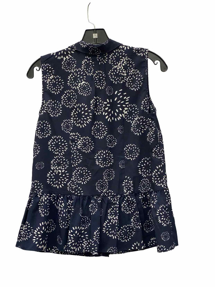Cabi Size S Dark Blue White Tank Top