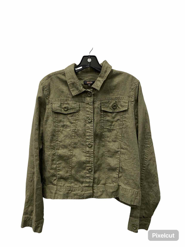 Quince Size M Green 100% Linen Jacket