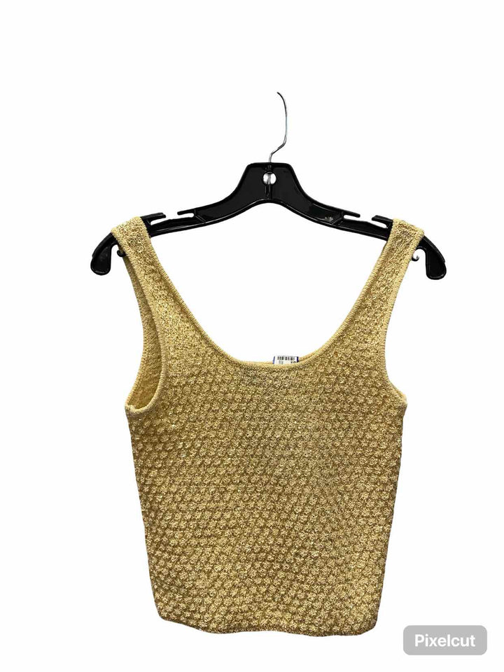 ZARA Size S Gold Tank Top