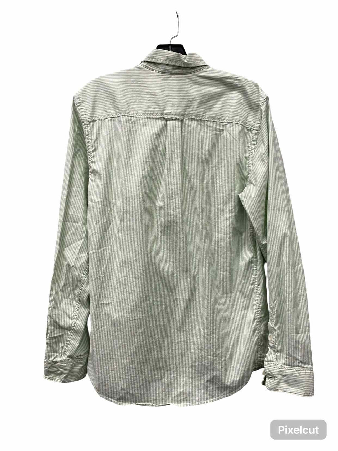 SCOTCH & SODA Size M Green White Striped Long Sleeve Shirts