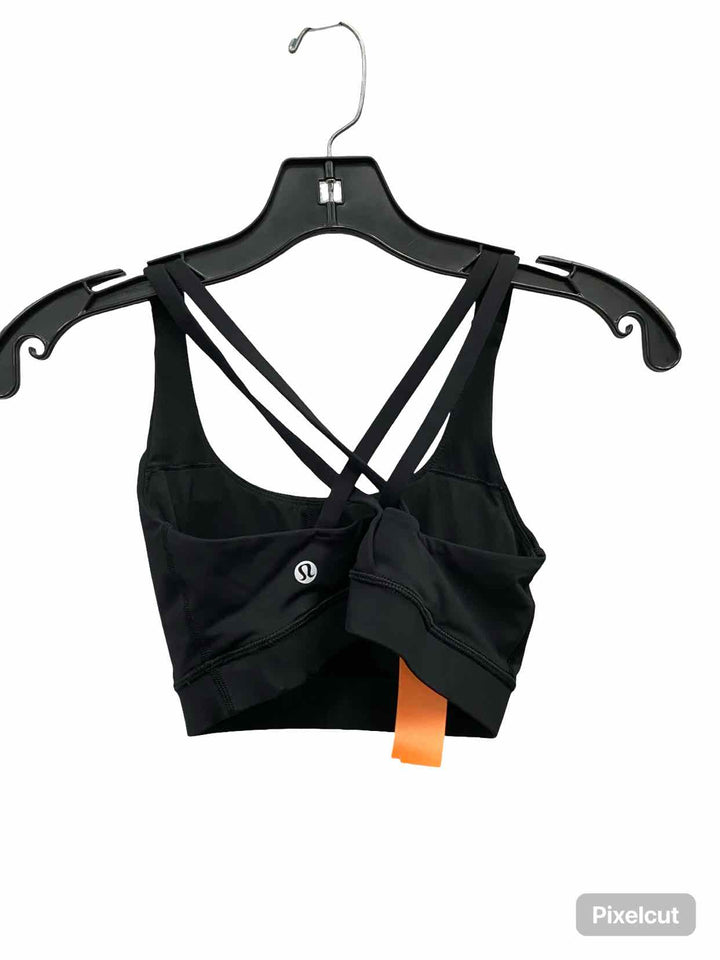 Lululemon Size 4 Black Athletic Bra
