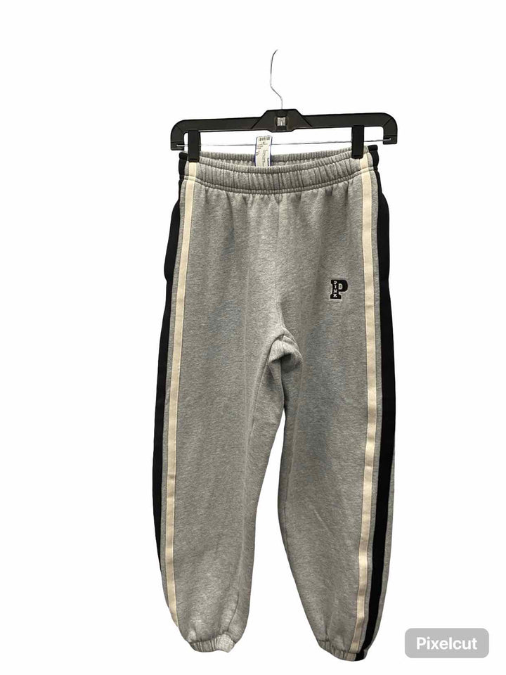 Pink Size XS Gray Black Striped Athletic Pants