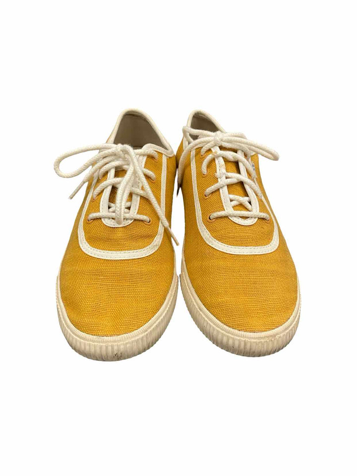 Toms Shoe Size 8 Yellow Canvas Sneakers
