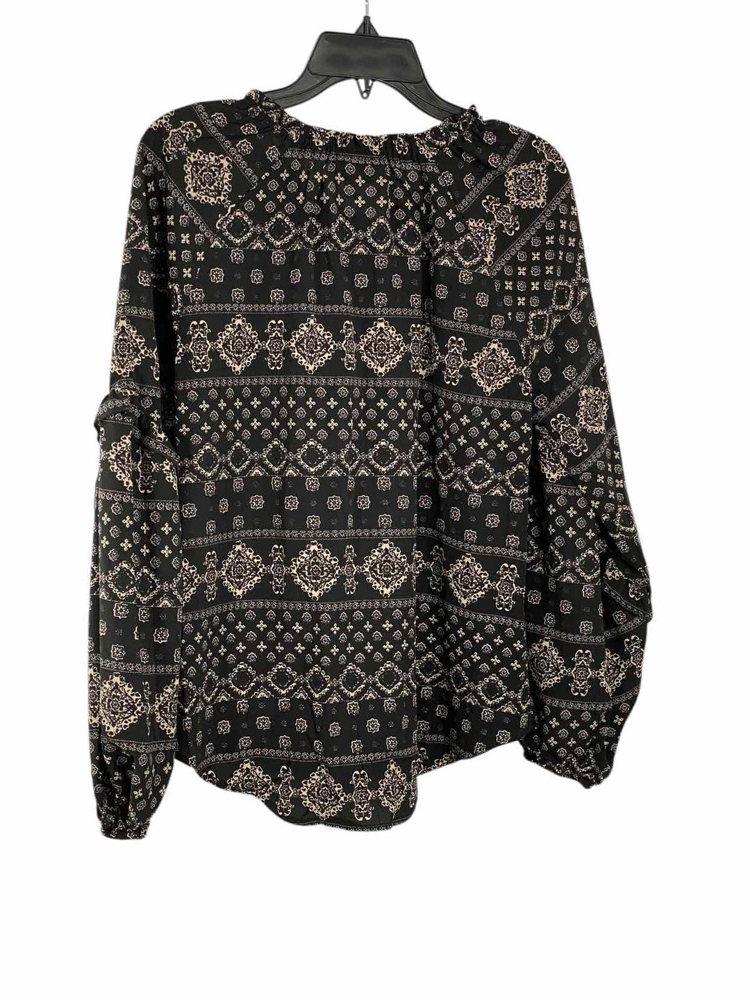 Studio B by Bobeau Size S Black White Long Sleeve Shirts