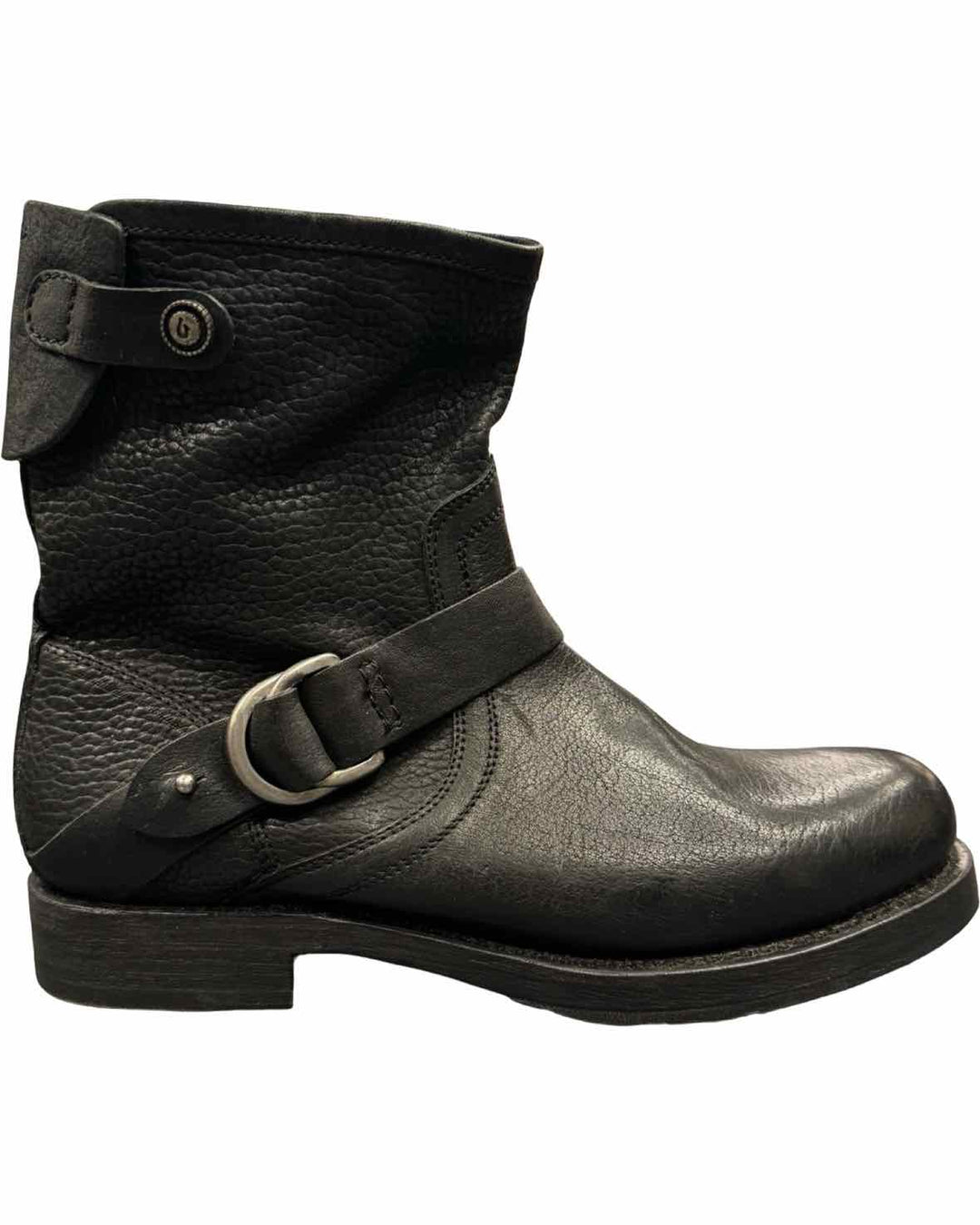 OluKai Shoe Size 7 Black Leather Nahuku Boots(Ankle)
