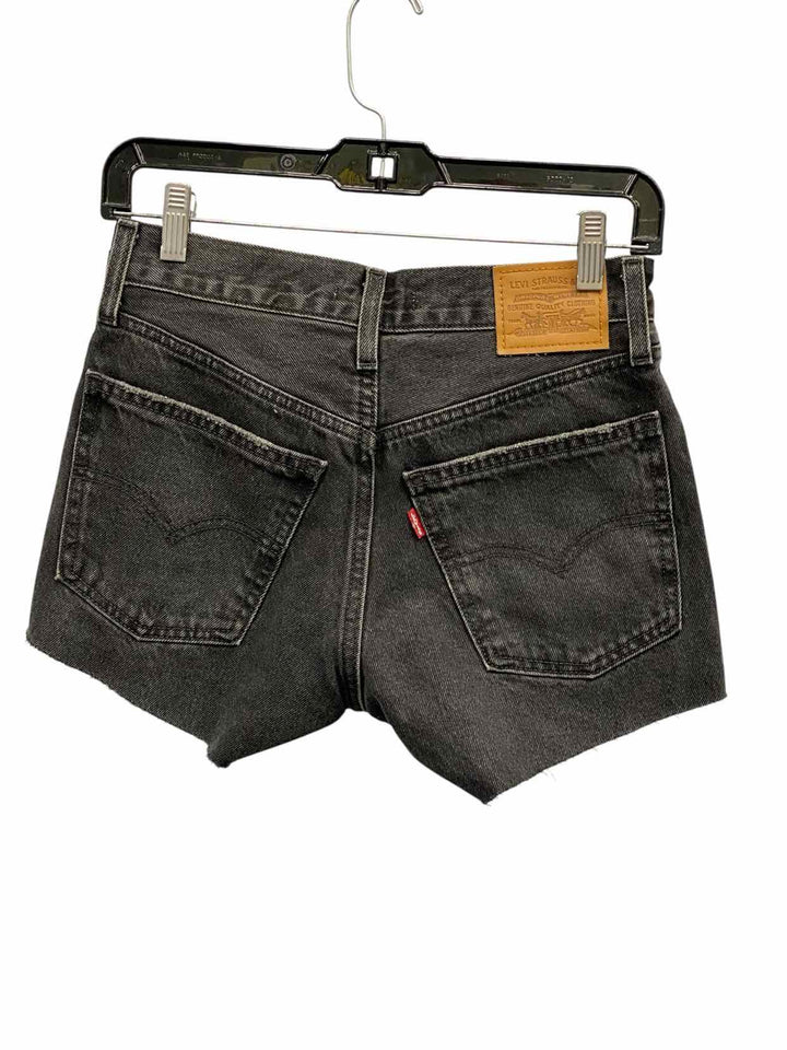 Levi's Premium Size 24 Black Denim Shorts