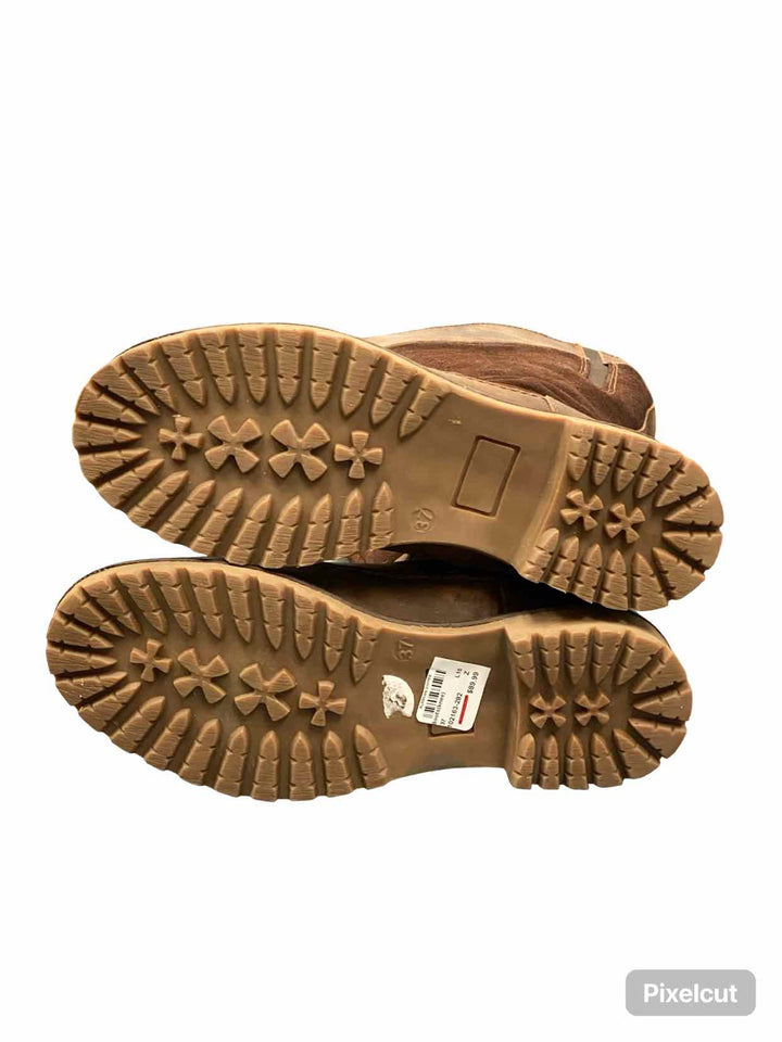 Bos and Co Shoe Size 37 Brown Suede/Leather Norman Wideshaft Boots(knee)