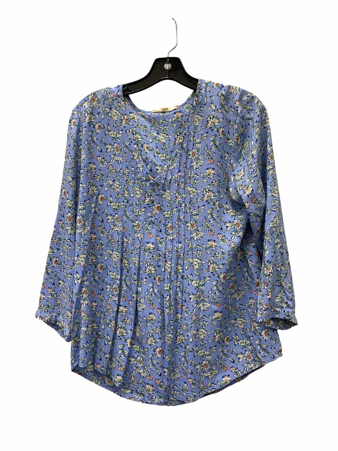 fun2fun Size S Blue Floral Long Sleeve Shirts