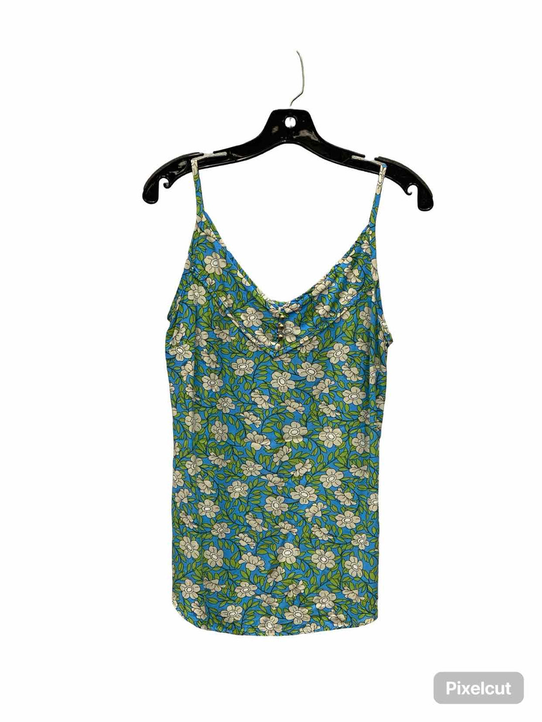 Cabi Size XS Blue Green Floral Tank Top