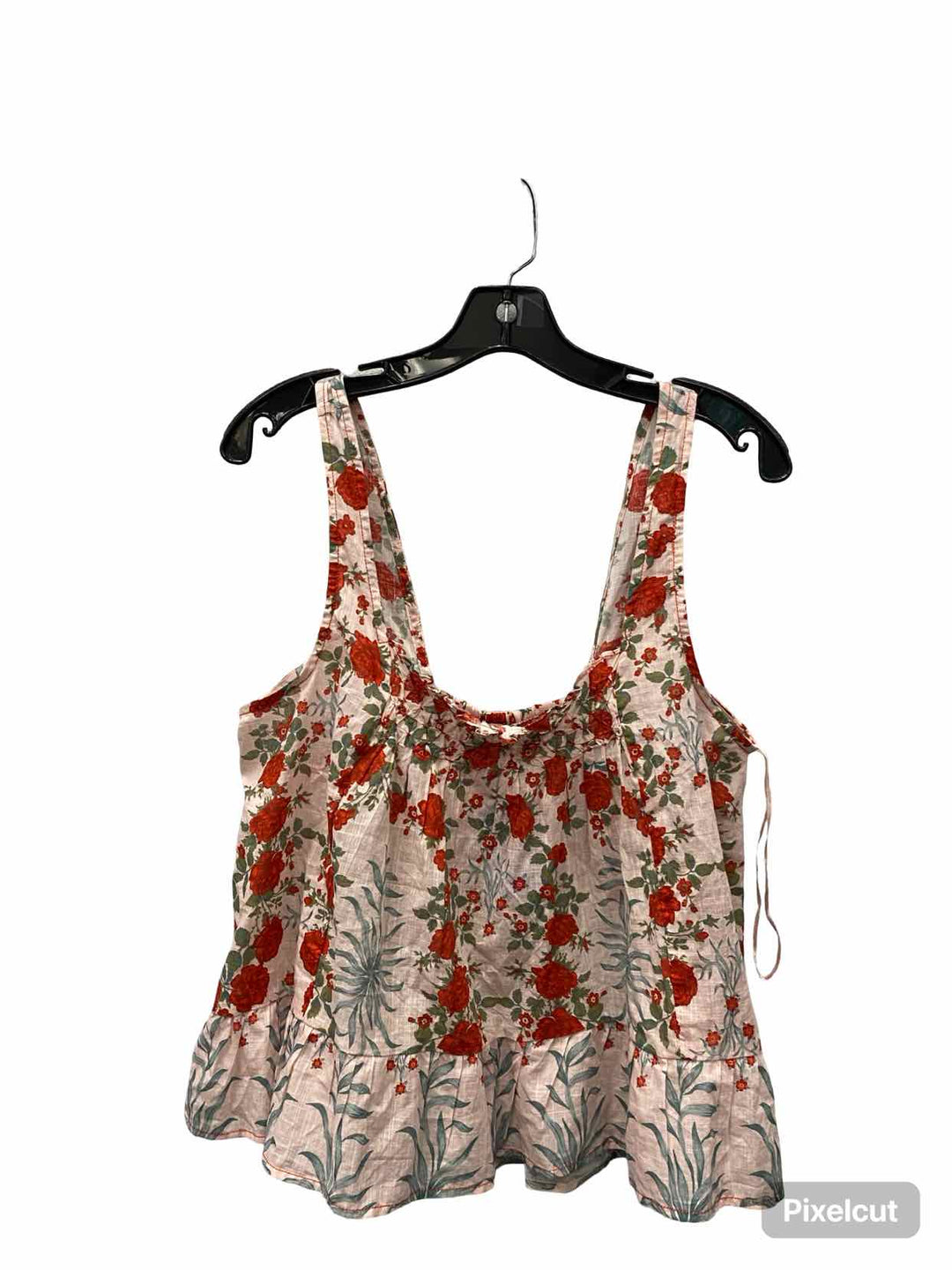 Maeve Size M Pink Red Rose 100% cotton Tank Top