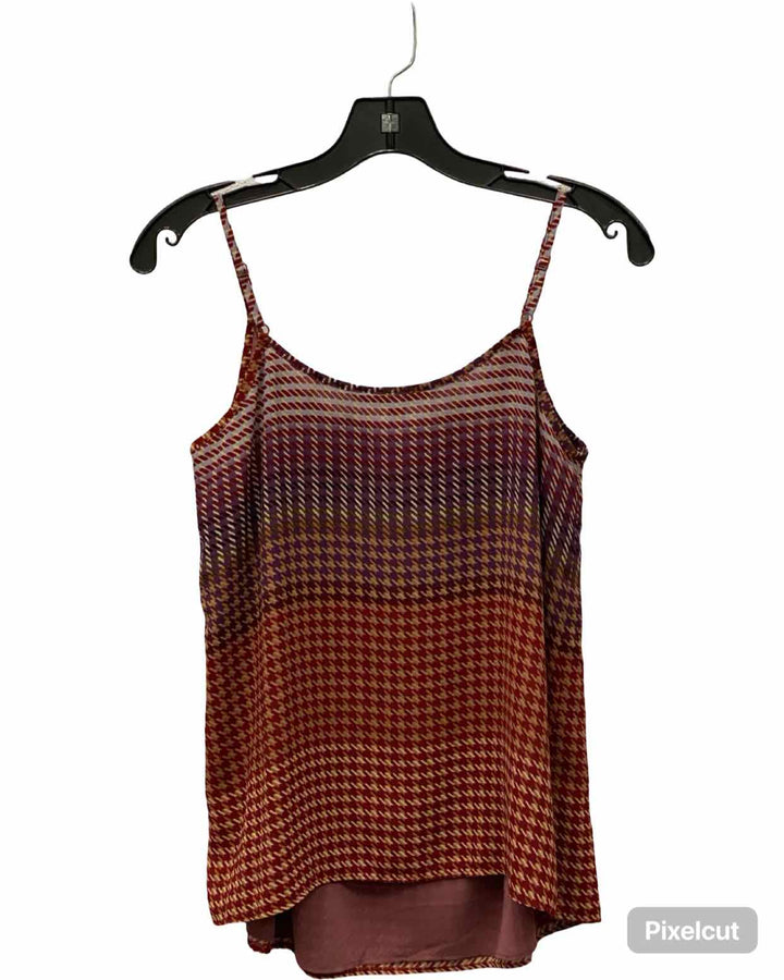 Cabi Size XS Purple Dark Orange Print Tank Top