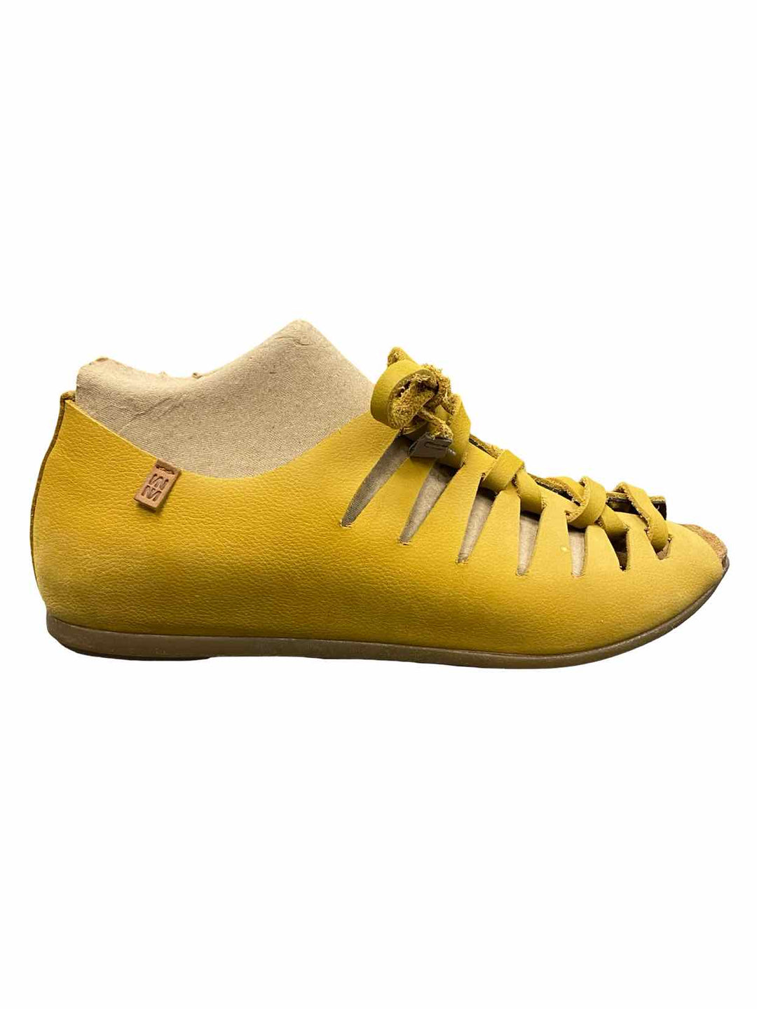 El Naturalista Shoe Size 38 Yellow Leather Stella ND52 Sandals