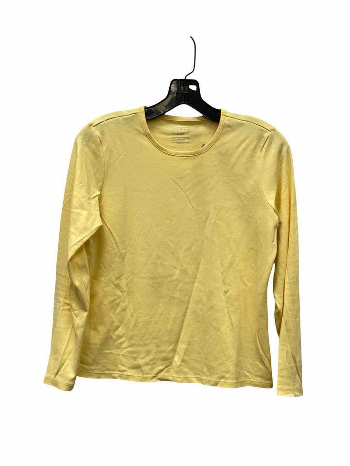LL Bean Size S Yellow 100% cotton Long Sleeve Shirts