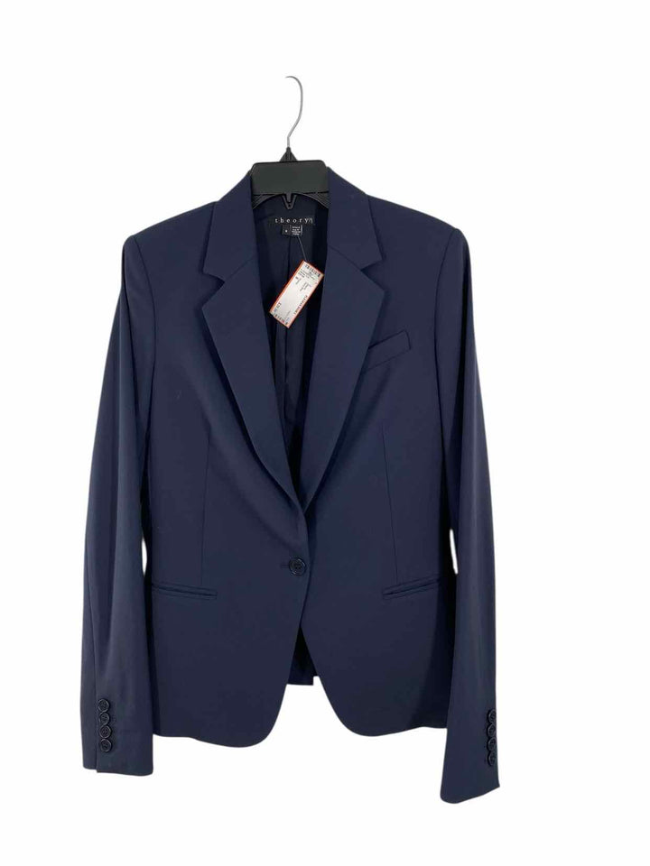 Theory Size 8 Navy Blue Blazer