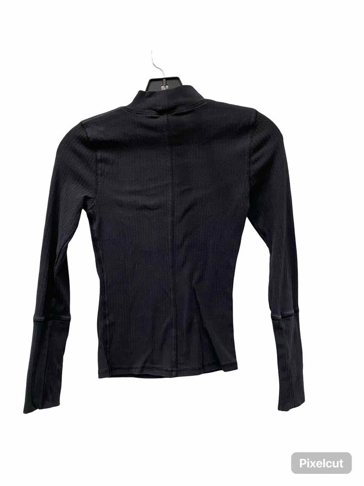 Free People Size S Black Long Sleeve Shirts