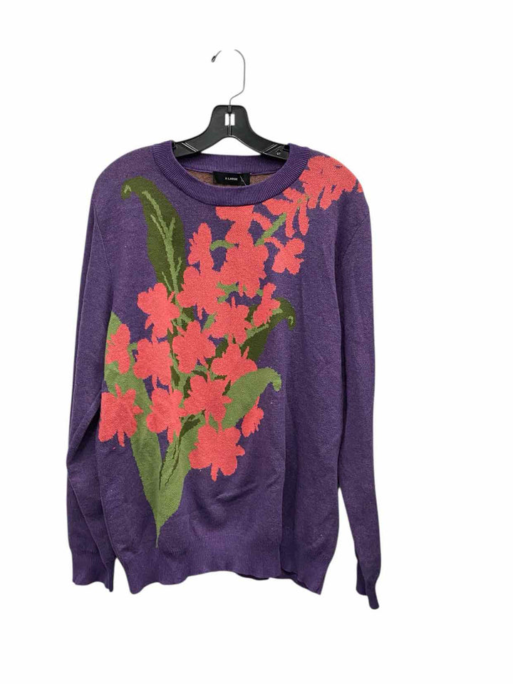 Unknown Brand Size XL Purple Pink 55% Cotton Sweater