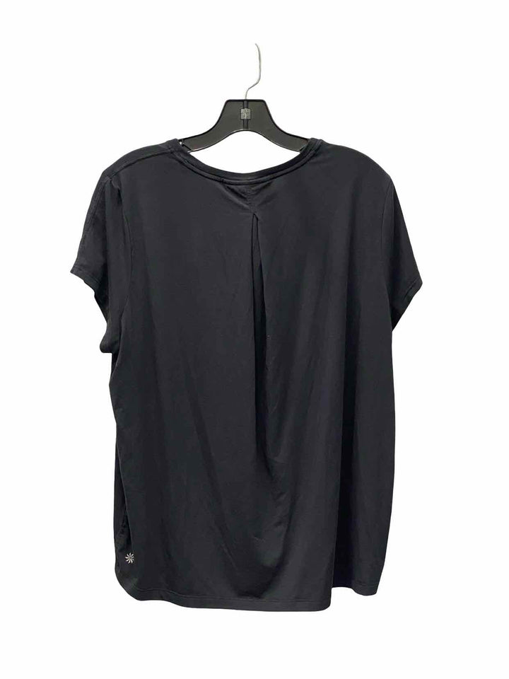 Athleta Size S Black Athletic Short Sleeve