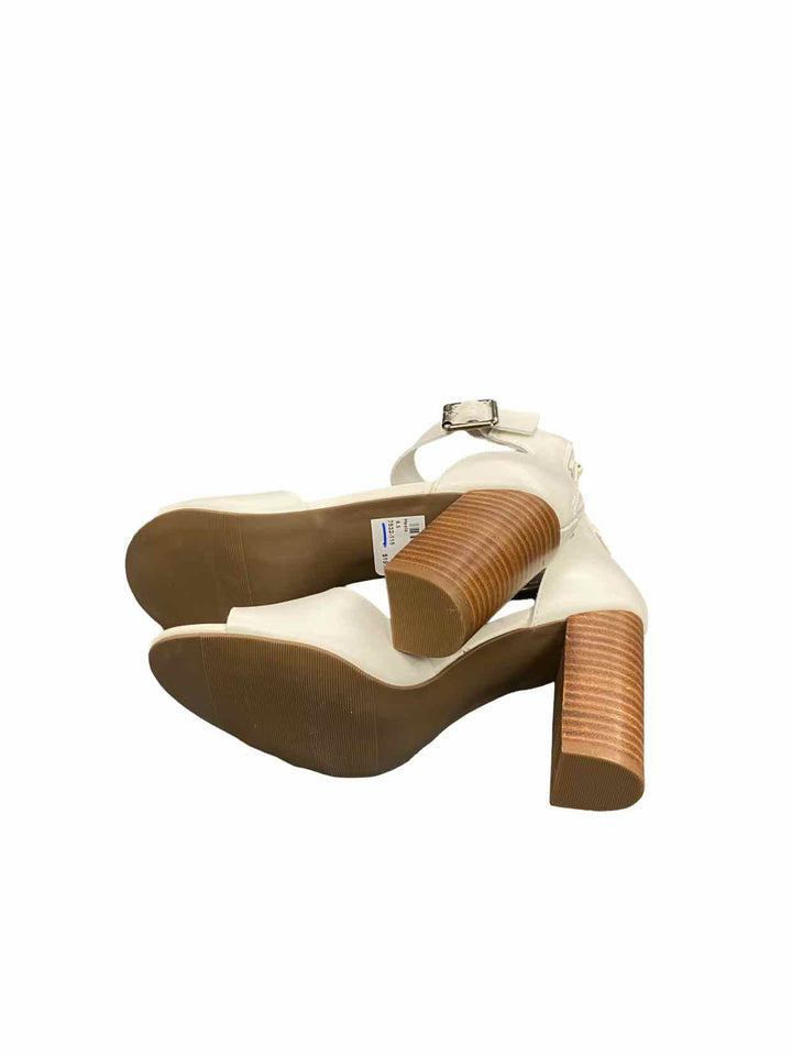 Madden Girl Shoe Size 6.5 White Manmade Heels