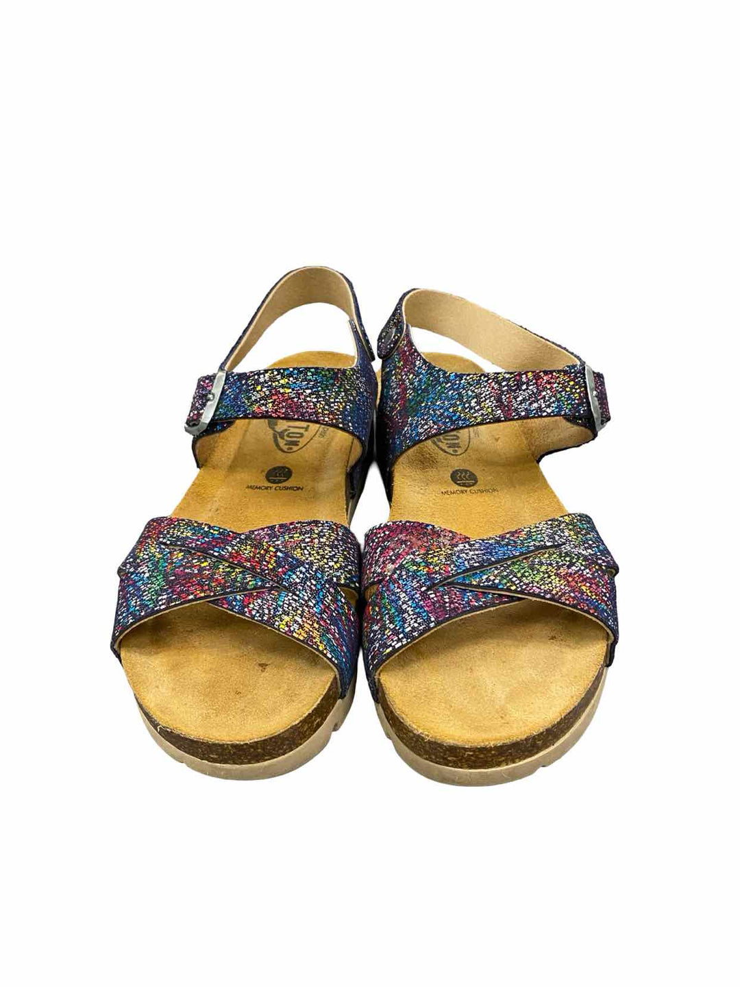 Plakton Shoe Size 37 Multi-Color Leather Sandals
