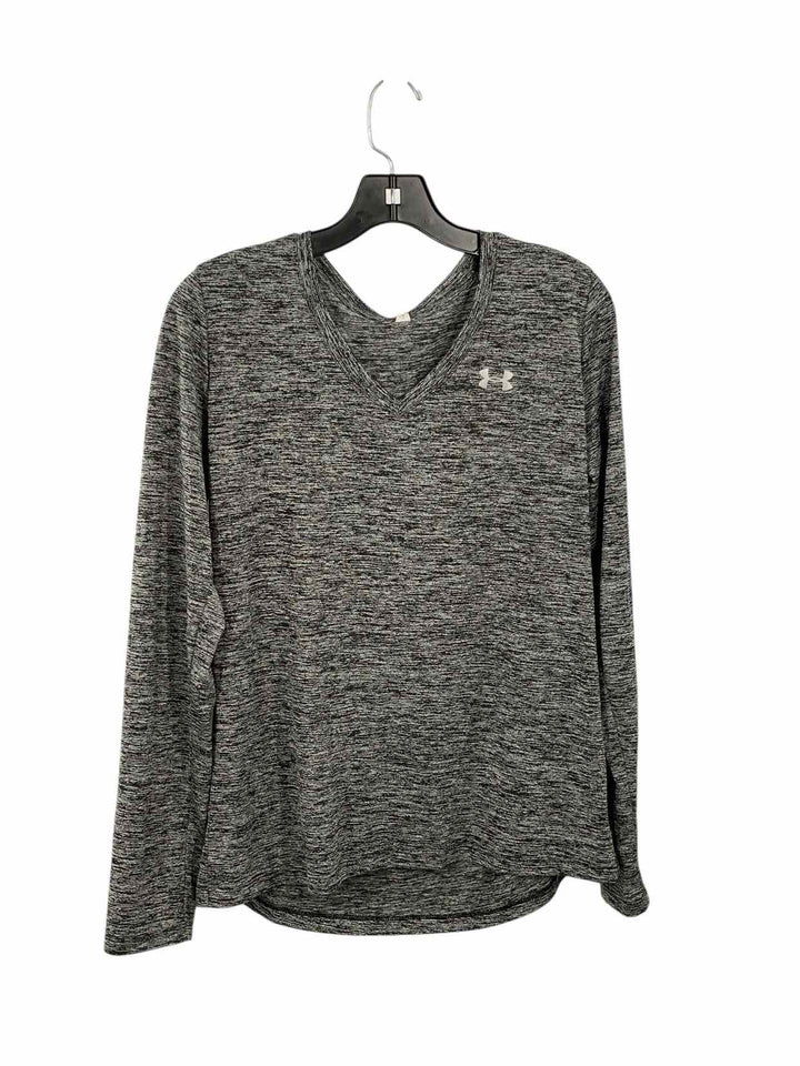 Under Armour Size L Grey Athletic Long Sleeve