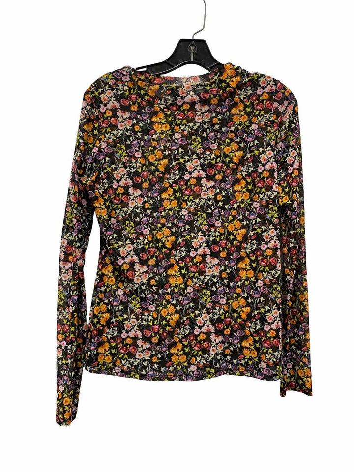 INC Size S Multi-Color Floral Long Sleeve Shirts