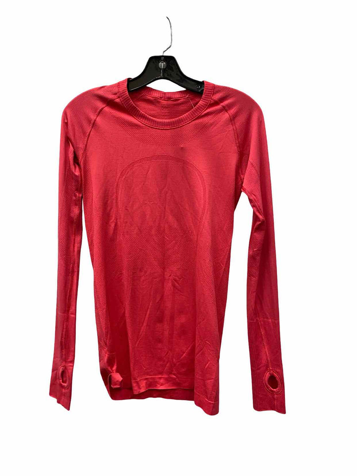 Lululemon Size 6 Pink Athletic Long Sleeve