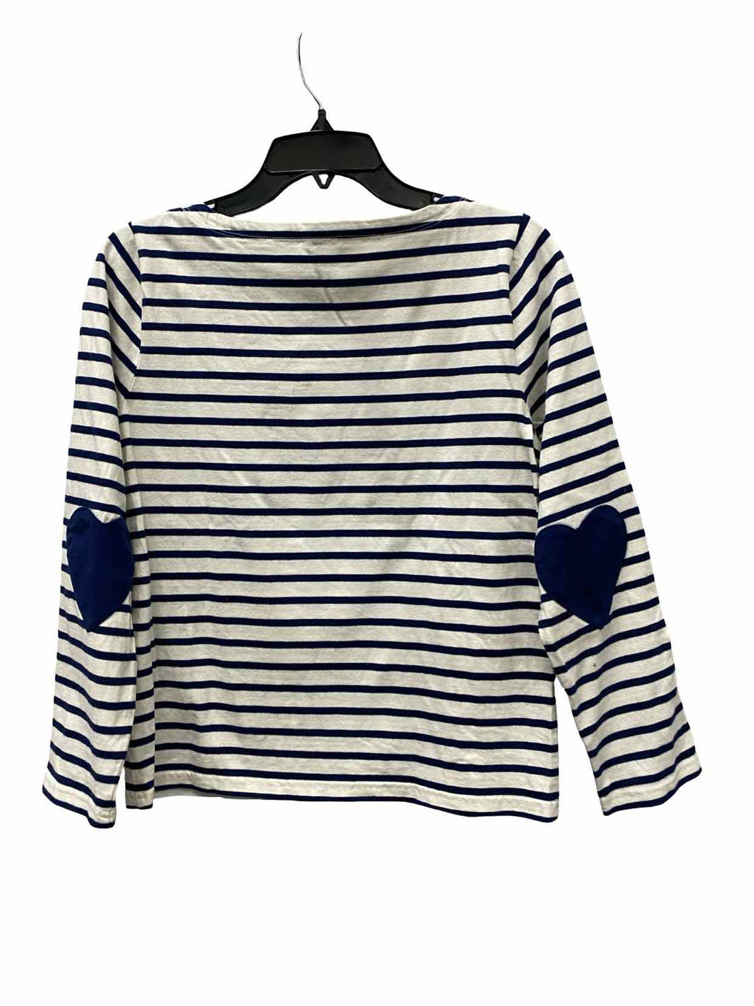 J Crew Size S White navy Striped Long Sleeve Shirts