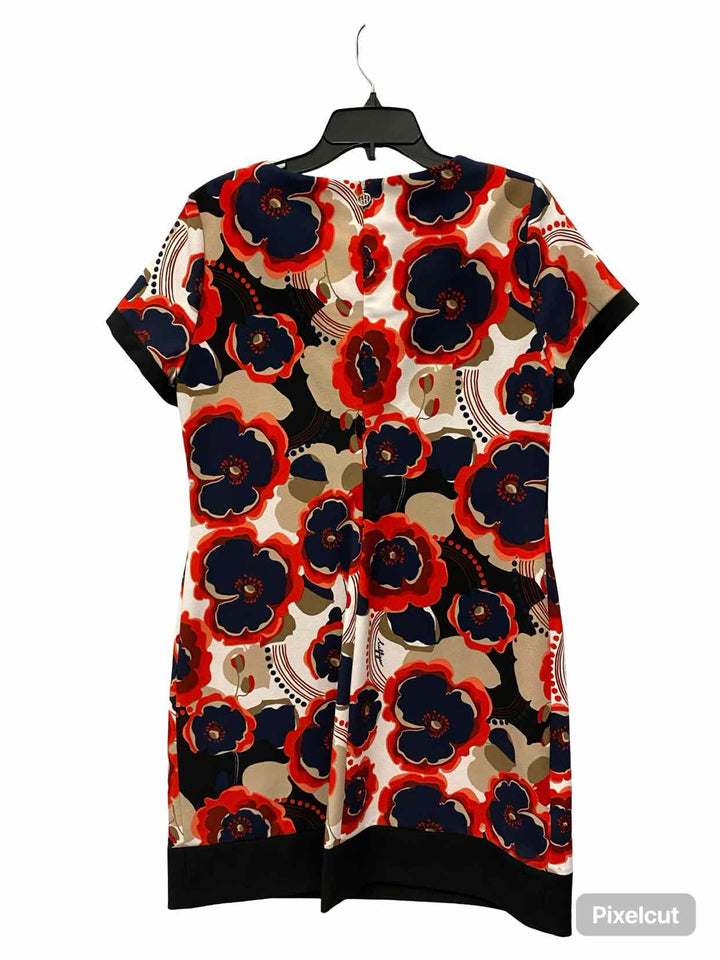 Tommy Hilfiger Size 12 Red Blue Print Dress