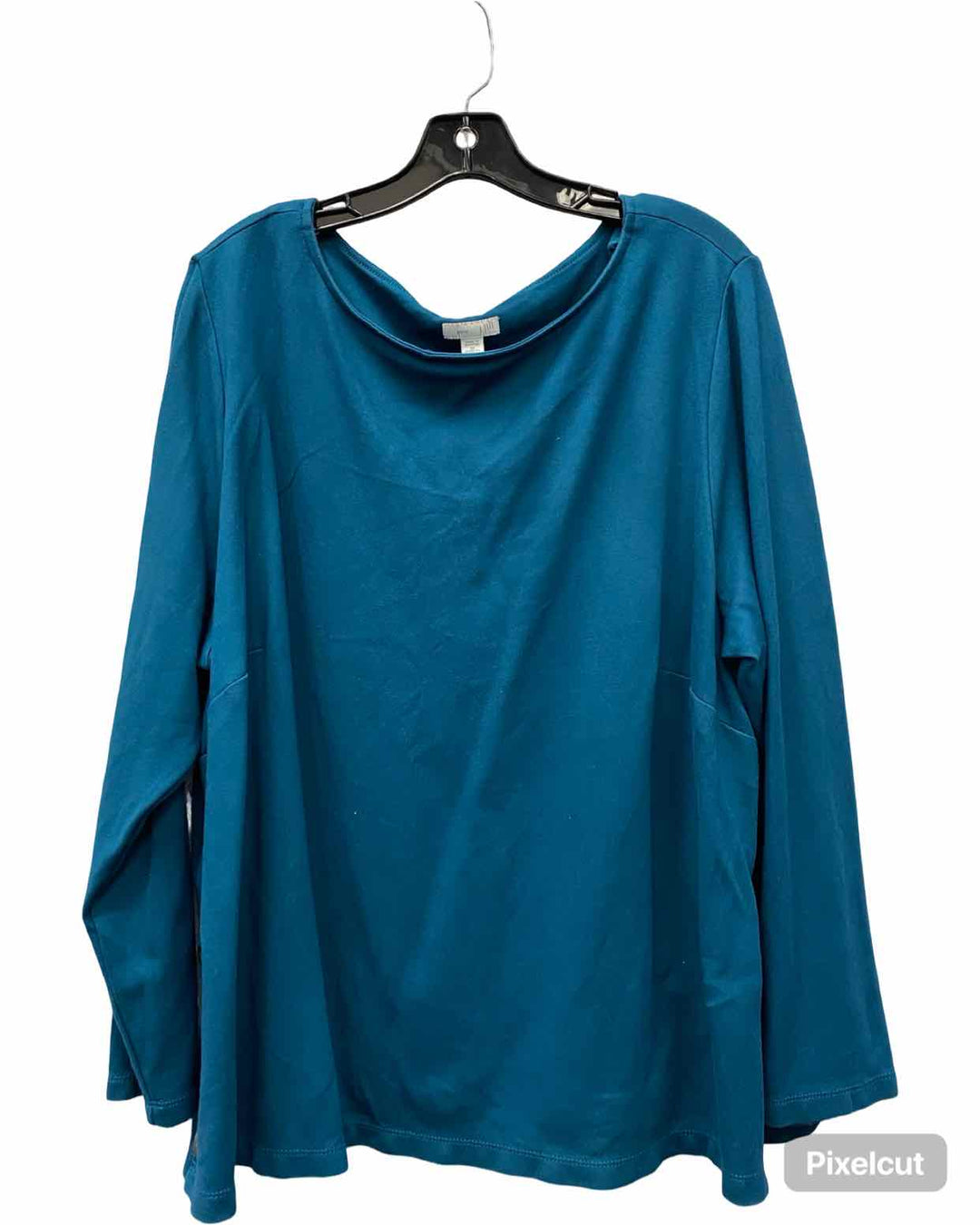 J Jill Size 3X Blue Long Sleeve Shirts
