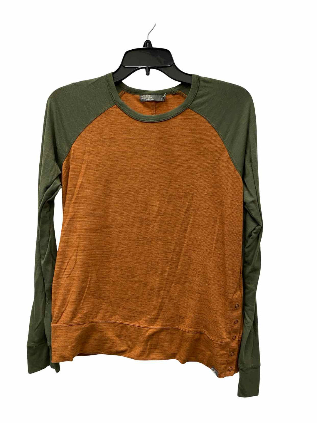 PrAna Size S Green Orange Long Sleeve Shirts