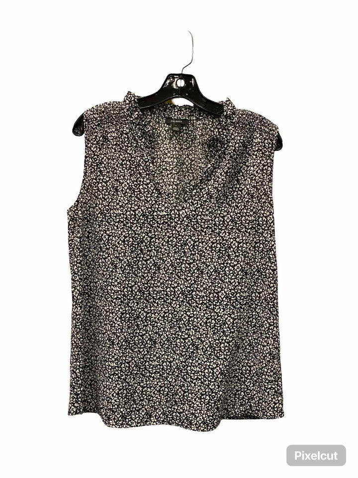 Halogen Size S Black White Tank Top