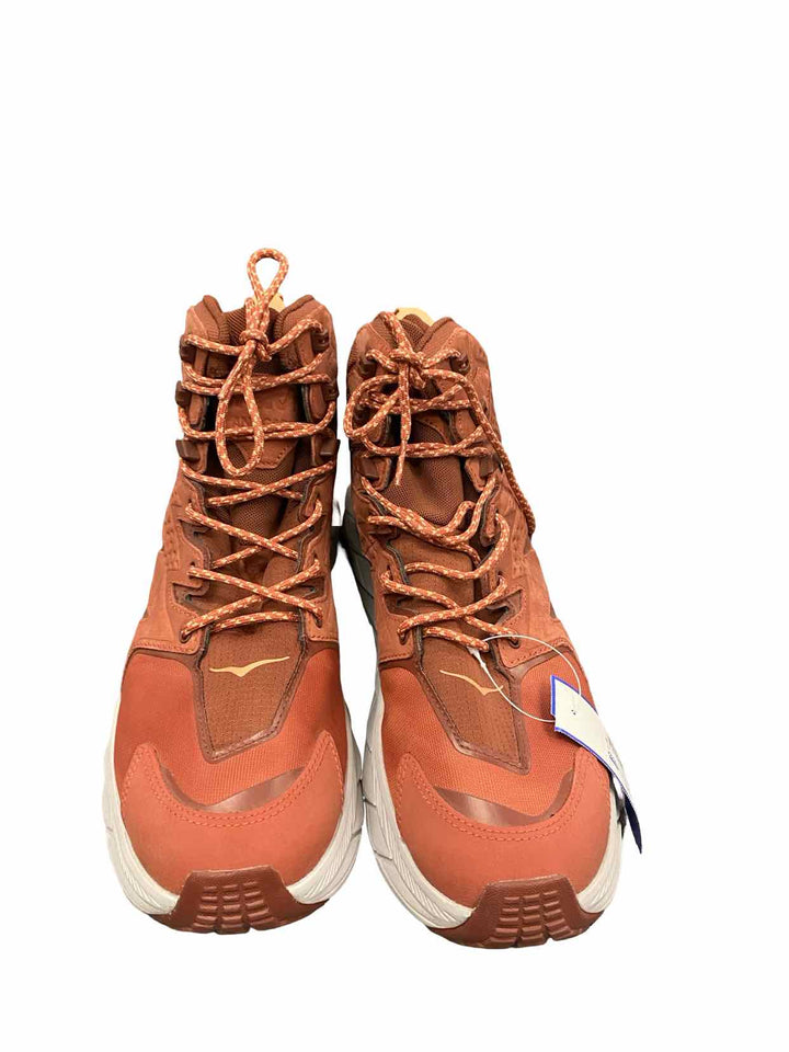 Hoka Shoe Size 11 Hot Sauce/Cherry Mahogany waterproof Boots(Ankle)