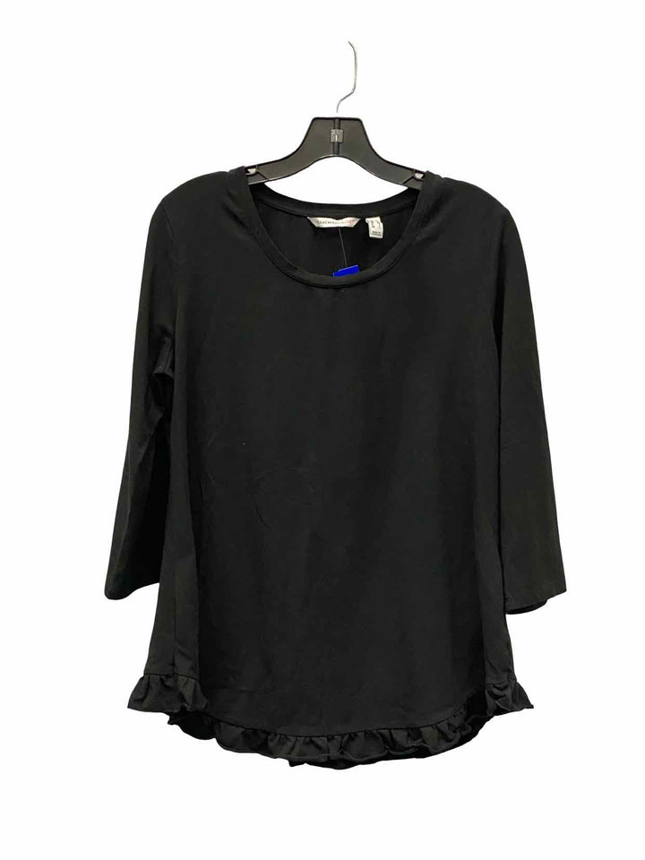 Isaac Mizrahi Live! Size L Black Long Sleeve Shirts
